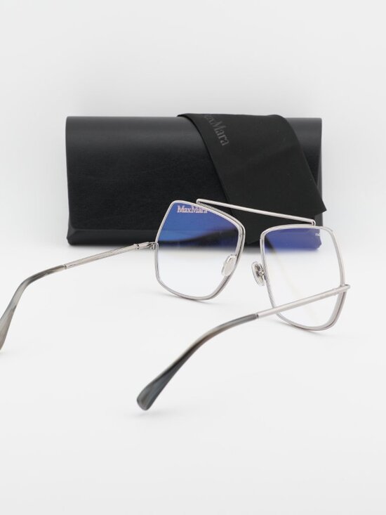Max Mara MM5118-B 014 Square Eyeglasses - Silver 58mm main image 10
